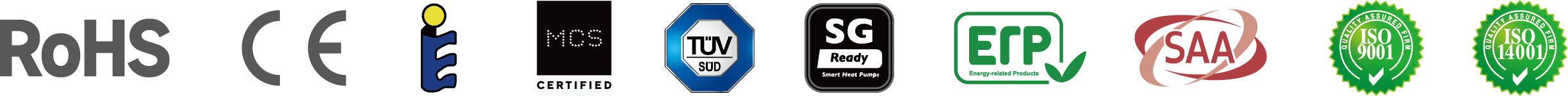 SPRSUN Zertifikate für Wärmepumpen