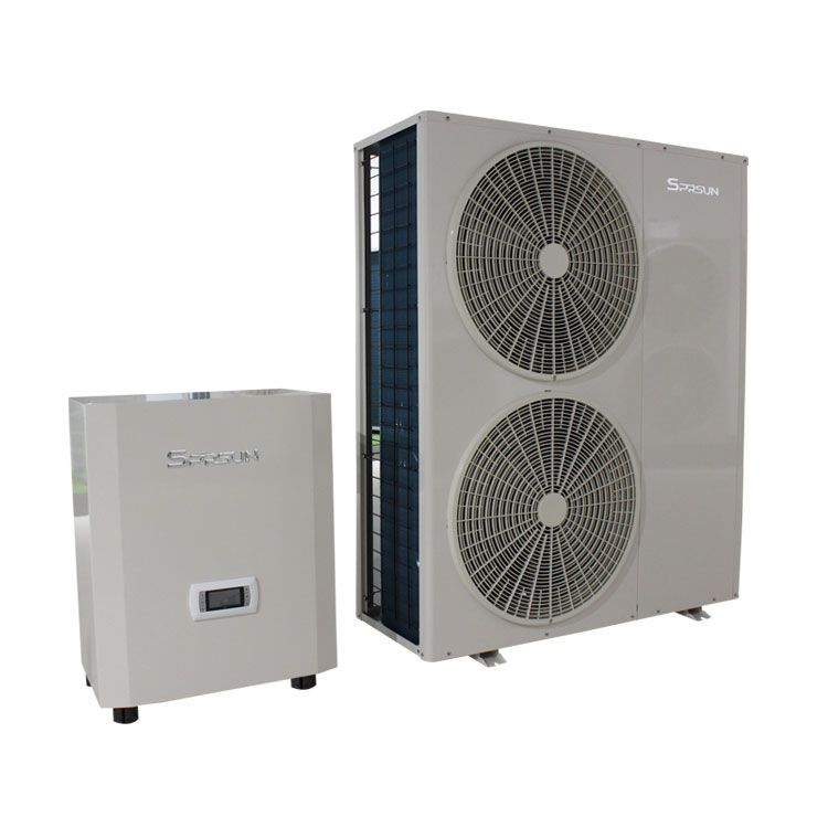 16–18 kW EVI DC Inverter Luft-Wasser-Wärmepumpe mit niedriger Temperatur – Split-Typ